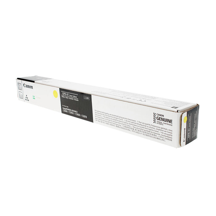 OEM Canon GPR-61 (3766C003) Toner Cartridge, Yellow 60K Yield