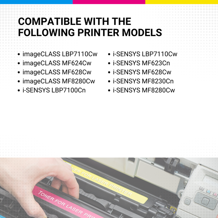 CW Outlet & Supplies Compatible 6269B001 CRG131 Yellow Toner CANON