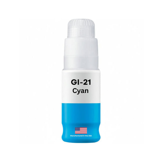 Replacement Ink Bottle For Canon GI-21 (4537C001) 70 ml Cyan