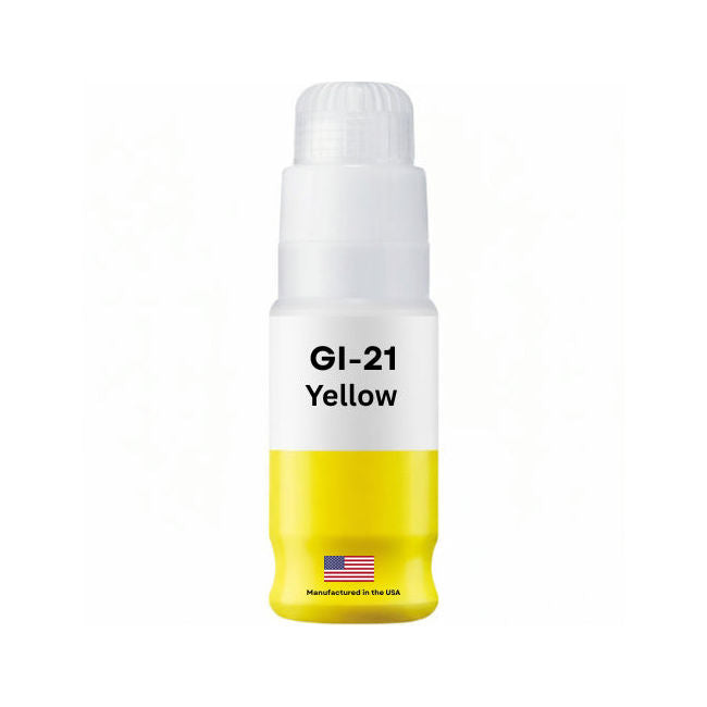 Replacement Ink Bottle For Canon GI-21 (4539C001) 70 ml Yellow