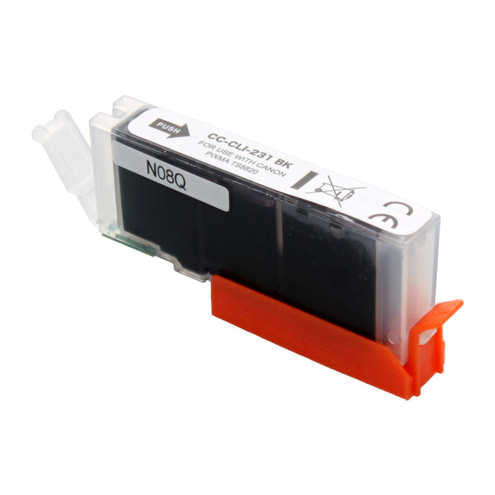 Compatible Black Canon CLI-231BK Ink Cartridge (Replaces Canon 6674C001)