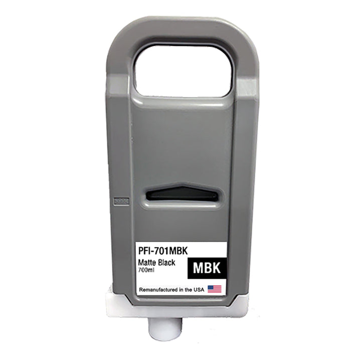 U.S. Remanufactured for Canon PFI-701MBK 700ml Matte Black Ink Cartridge