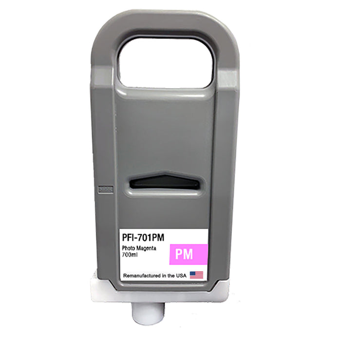 U.S. Remanufactured for Canon PFI-701PM 700ml Photo Magenta Ink Cartridge