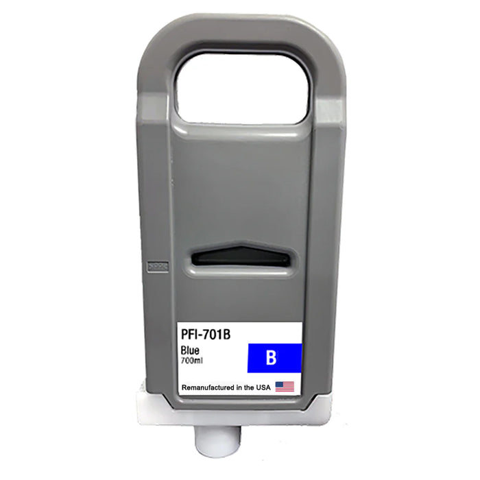 U.S. Remanufactured for Canon PFI-701B 700ml Blue  Ink Cartridge