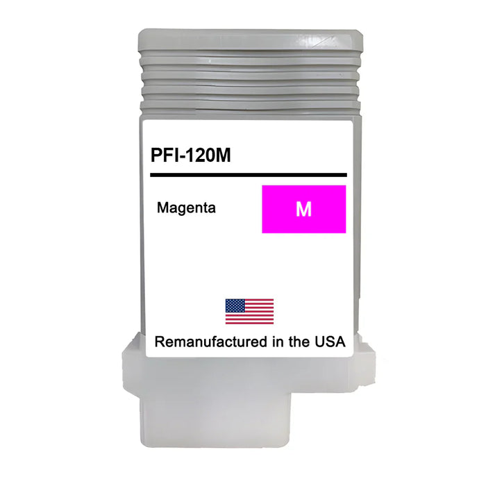 U.S. Remanufactured for Canon PFI-120M 130ml Magenta Ink Cartridge
