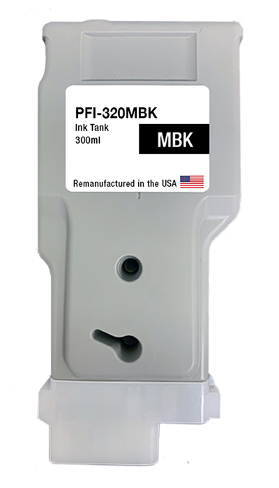 U.S. Remanufactured for Canon PFI-320MBK 300ml Matte Black Ink Cartridge