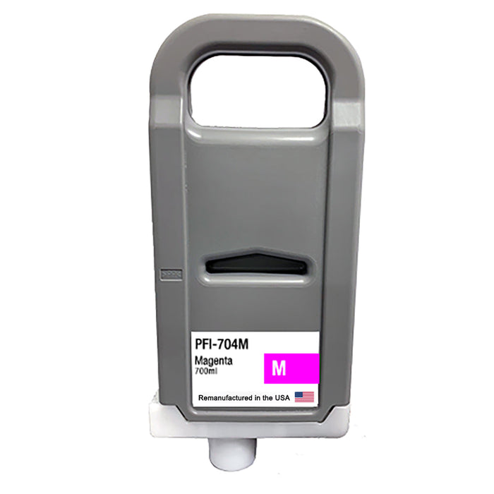 U.S. Remanufactured for Canon PFI-704M 700ml Magenta Ink Cartridge
