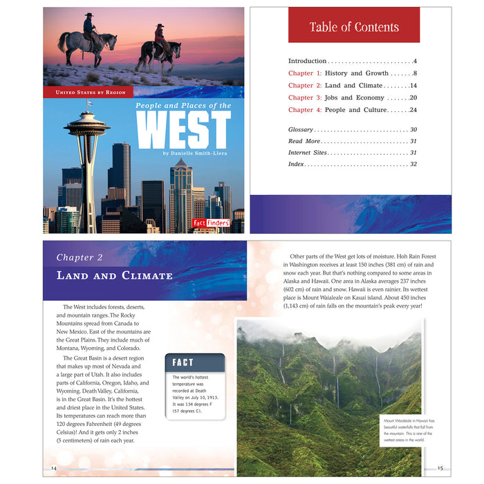 Fact Finders CPB9781515724667 United States by Region Book Set, Set of 5