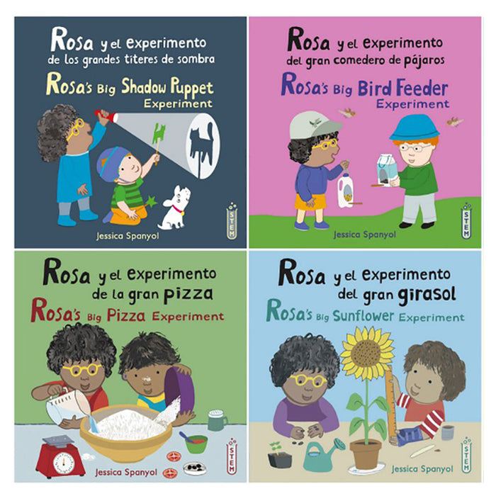Child's Play Books CPY9781786289841 Rosa's Workshop Set 1 & 2 Bilingual Spanish/English 8-Book Set