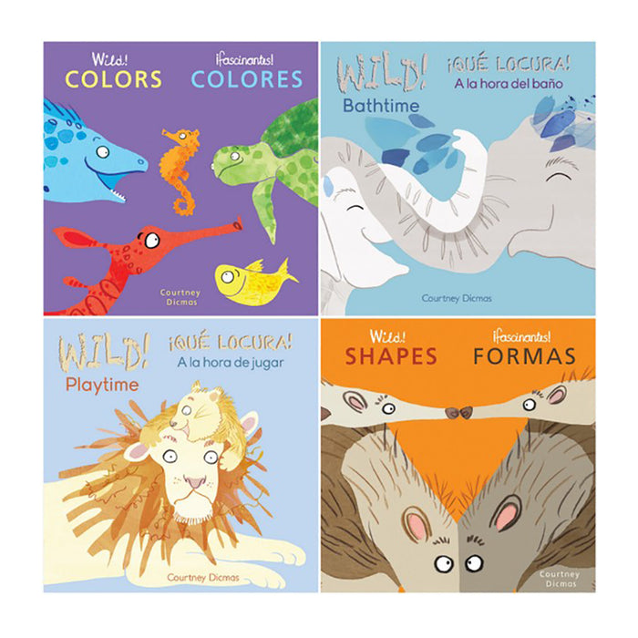 Child's Play Books CPY9781786289889 Wild Concepts! Bilingual Spanish/English Board Book Set 8-Book Set