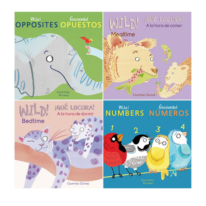 Child's Play Books CPY9781786289889 Wild Concepts! Bilingual Spanish/English Board Book Set 8-Book Set