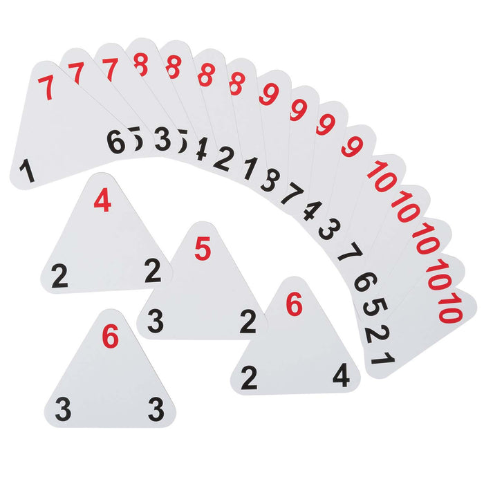 Learning Advantage CRE4551 The Original Triangle Flash Cards - Addition & Subtraction - Set of 20