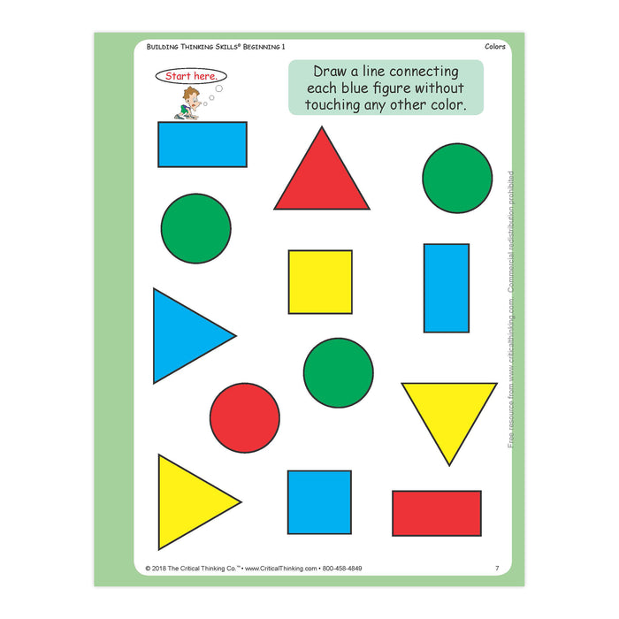 The Critical Thinking Co. CTB05233 Building Thinking Skills Book, Beginning, Grade Pre K