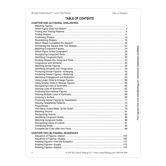 The Critical Thinking Co. CTB05243 Building Thinking Skills Book, Level 3, Grade 7-12+