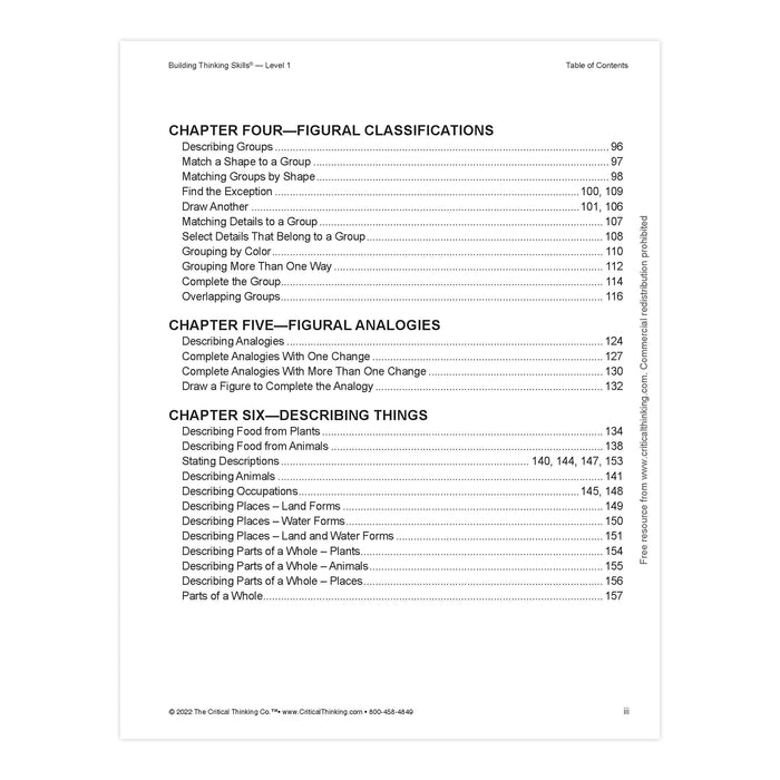 The Critical Thinking Co. CTB05245 Building Thinking Skills, Level 1, Grades 2-3