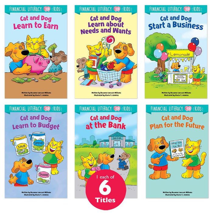 Creative Teaching Press CTP10272 Financial Literacy for Kids 6-Book Pack