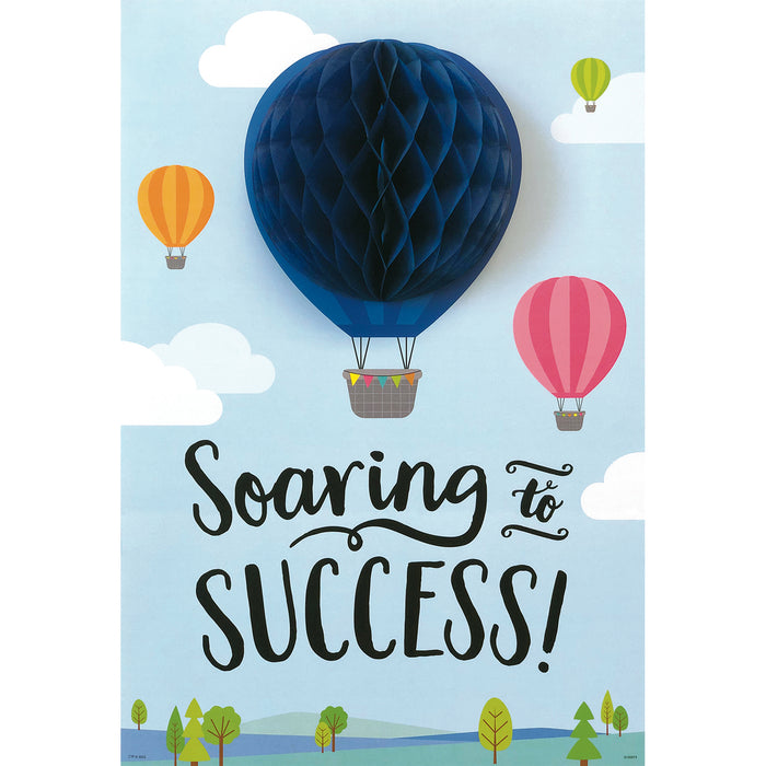 Creative Teaching Press CTP10697 3D POP! Positive Mindset Inspire U&trade; 4-Poster Pack