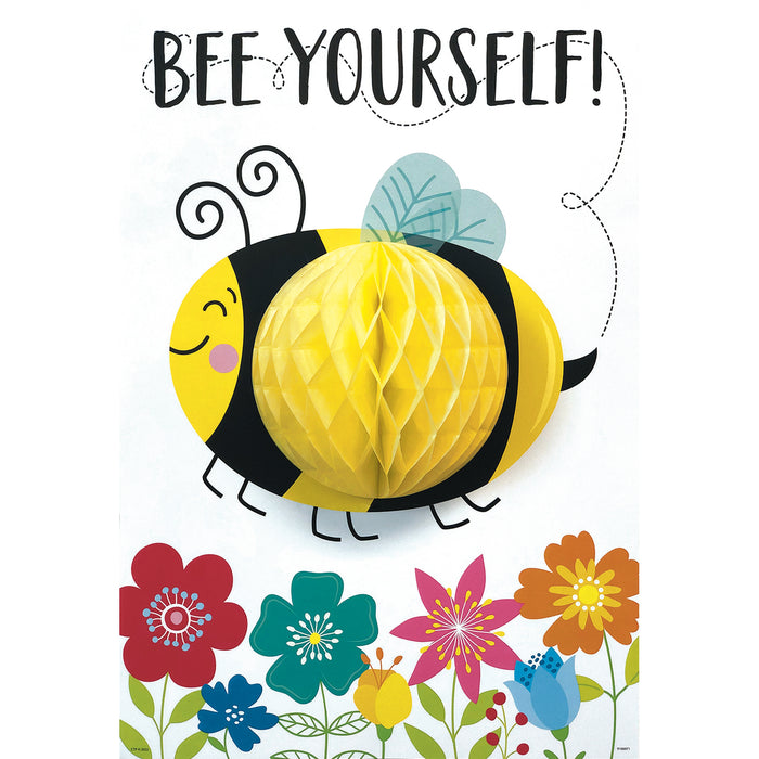 Creative Teaching Press CTP10697 3D POP! Positive Mindset Inspire U&trade; 4-Poster Pack