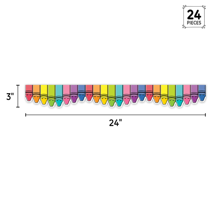 Creative Teaching Press CTP10933 Core Decor Doodle Crayons EZ Border, 48 Feet