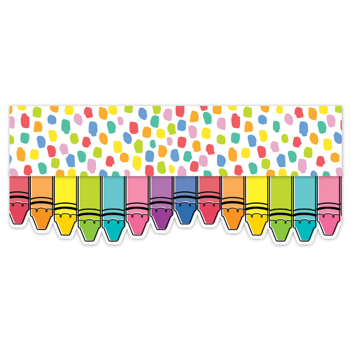 Creative Teaching Press CTP10933 Core Decor Doodle Crayons EZ Border, 48 Feet