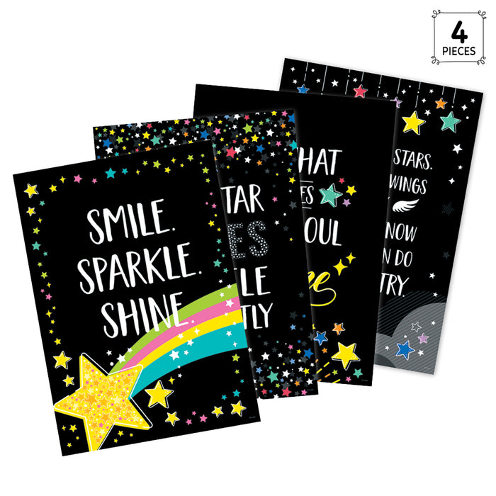 Creative Teaching Press CTP10987 Star Bright Inspire U 4-Poster Pack