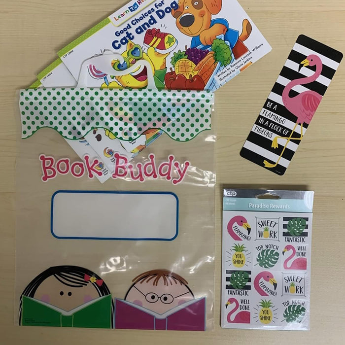 Creative Teaching Press CTP2993 Book Buddy Bags, 10.5" x 12.5", Pack of 6