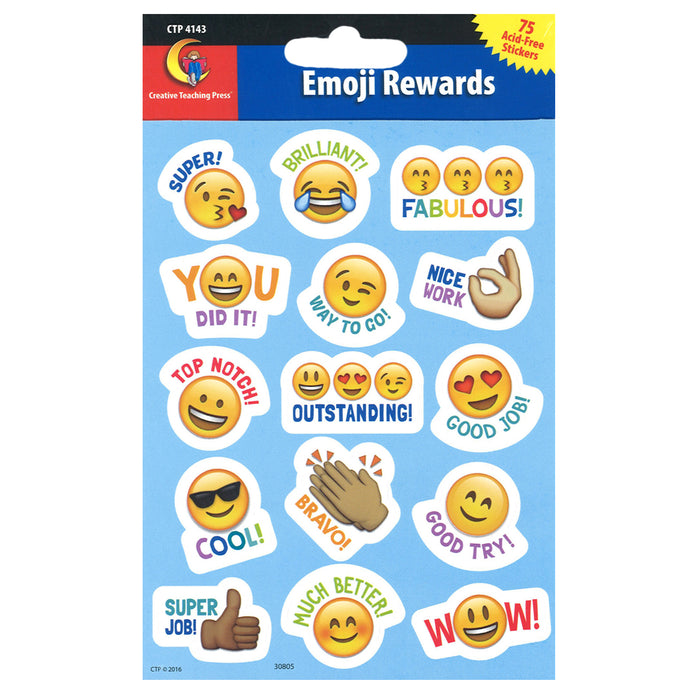 Creative Teaching Press CTP4143 Emotion Icon Rewards Stickers