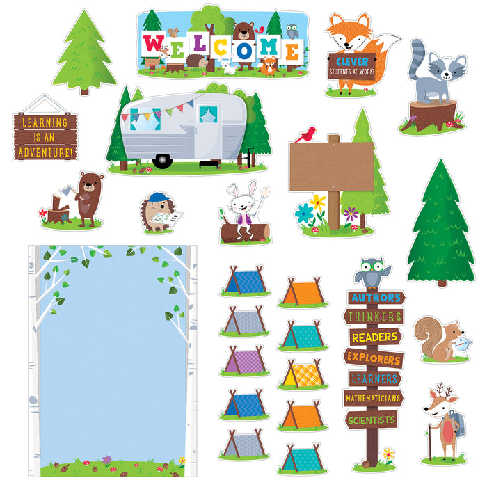 Creative Teaching Press CTP7069 Woodland Friends Woodland Welcome Bulletin Board Set