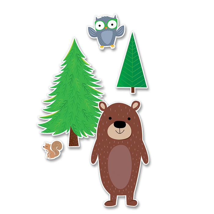 Creative Teaching Press CTP8689 Jumbo Woodland Friends Bulletin Board Set, 11 Pieces