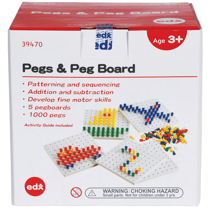 edxeducation CTU39470 Pegs & Pegboards Set