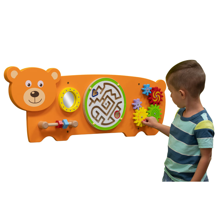 Learning Advantage CTU50471 Bear Activity Wall Panel - 18m+ - Toddler Activity Center