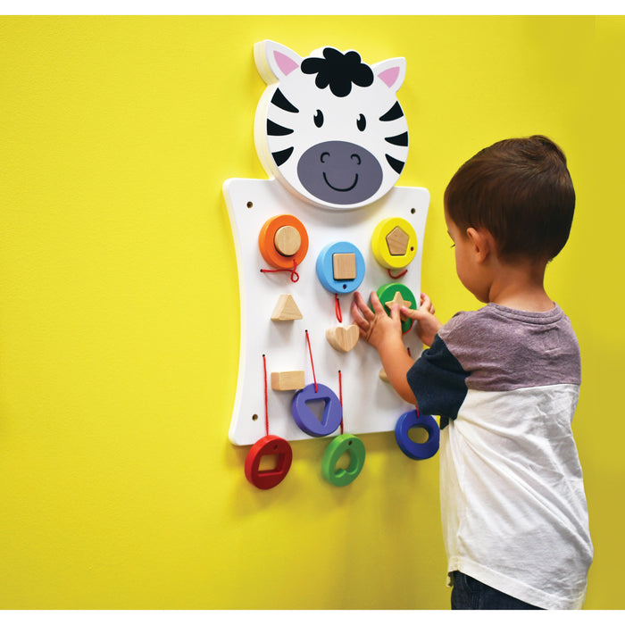Learning Advantage CTU50681 Zebra Activity Wall Panel - Toddler Activity Center
