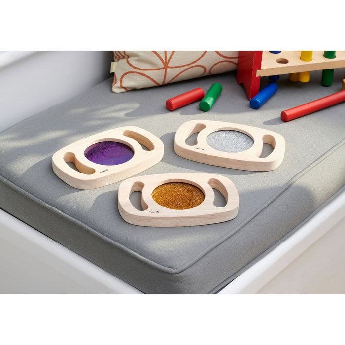 TickiT CTU73440 Easy Hold Glitter Panels - Set of 3 - Silver, Gold & Purple