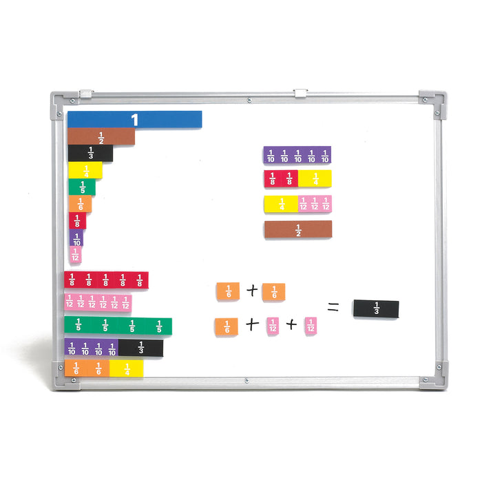 Learning Advantage CTU7699 Fraction Tiles - Foam - Magnetic - Set of 51