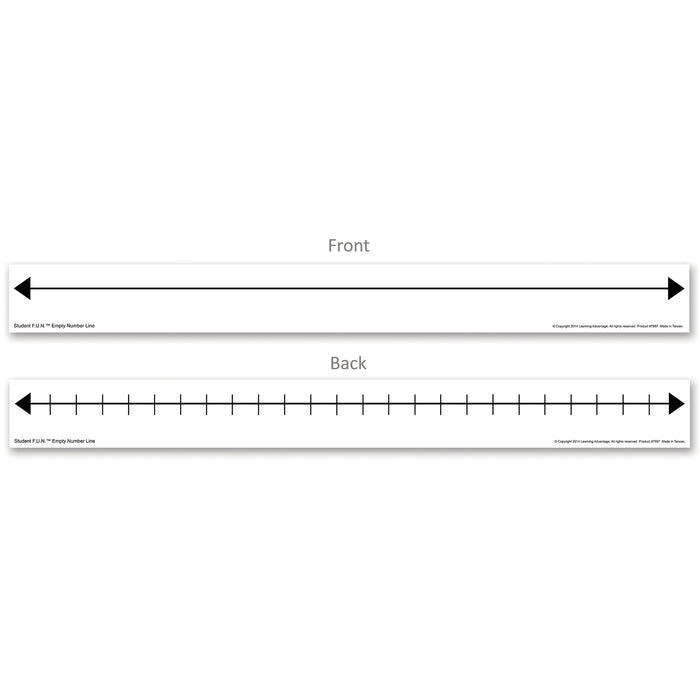 Learning Advantage CTU7997 Student F.U.N. Empty Number Line - Set of 10