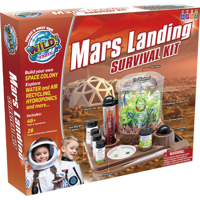 WILD ENVIRONMENTAL SCIENCE CTUWES32XL Mars Landing Survival Kit - Home STEM Kit - Ages 8+ - Grow Food & Build an Earth-Like Environment on Mars - Seeds Included