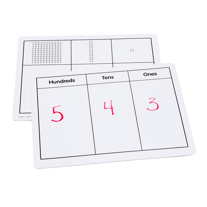Didax DD-211013 Write-On/Wipe-Off Base Ten Blocks, Set of 10