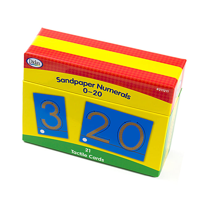 Didax DD-211211 Tactile Sandpaper Numerals 0-20