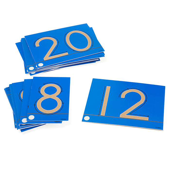 Didax DD-211211 Tactile Sandpaper Numerals 0-20
