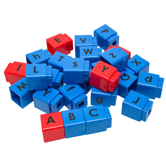 Didax DD-211265 Jumbo Alphabet Unifix Cubes, Set of 30