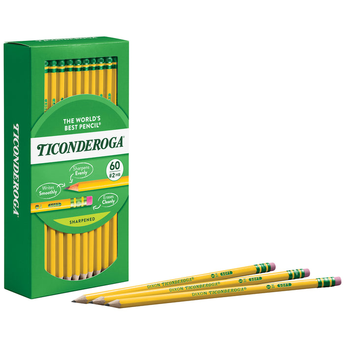 Ticonderoga DIX14634 #2 Yellow Pencils Master Pack, 240 Count