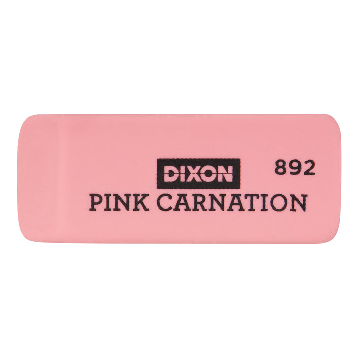 Dixon DIX38920 Pink Carnation Erasers, Small, 2 x 3/4 x 7/16, Pack of 36