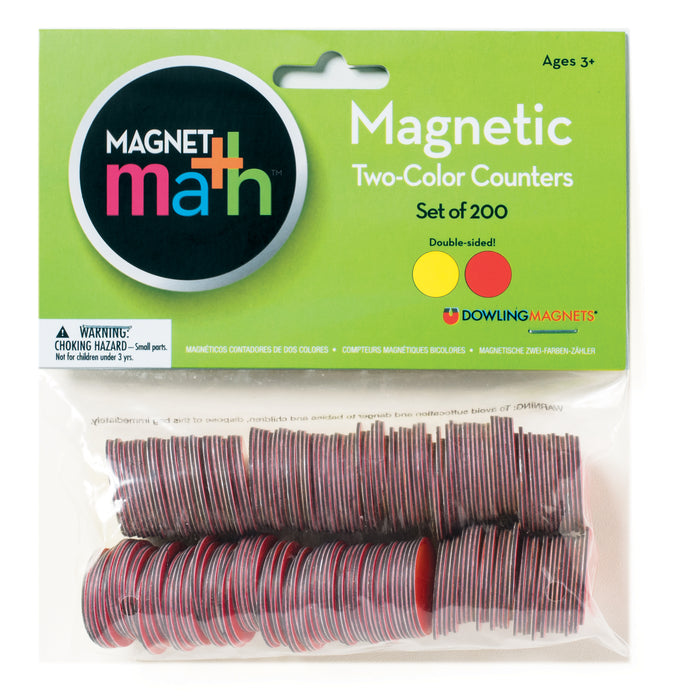 Dowling Magnets DO-732190 Magnetic Two-Color Counters, Set of 200