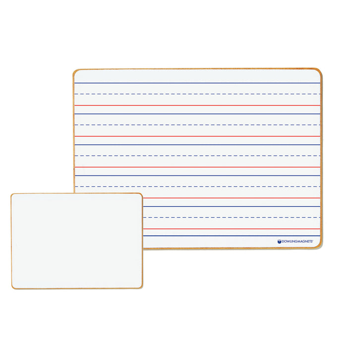 Dowling Magnets DO-735206 Magnetic Dry-Erase Lined & Blank Board, Set of 5