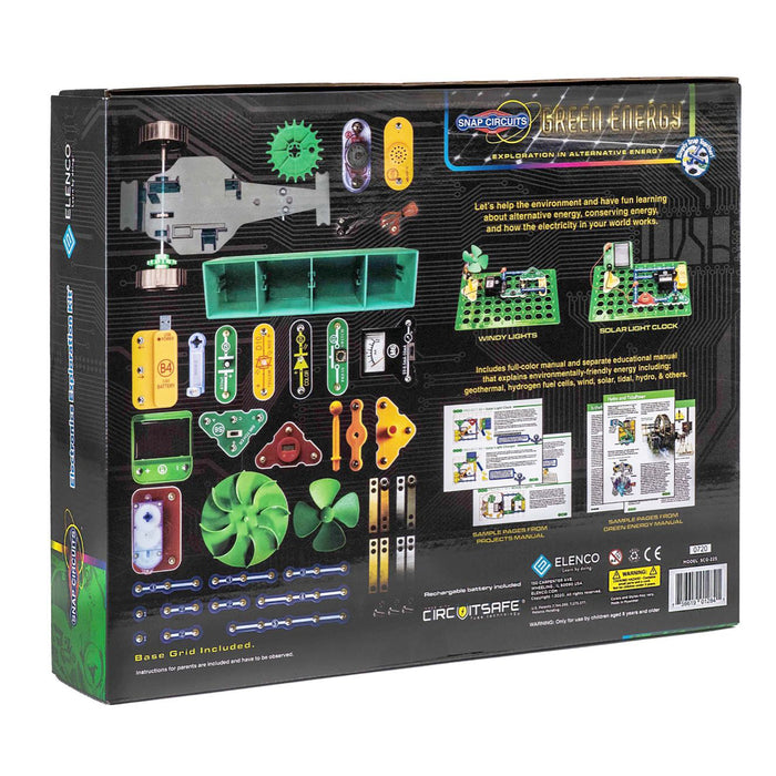 Elenco EE-SCG225 Snap Circuits Green Energy