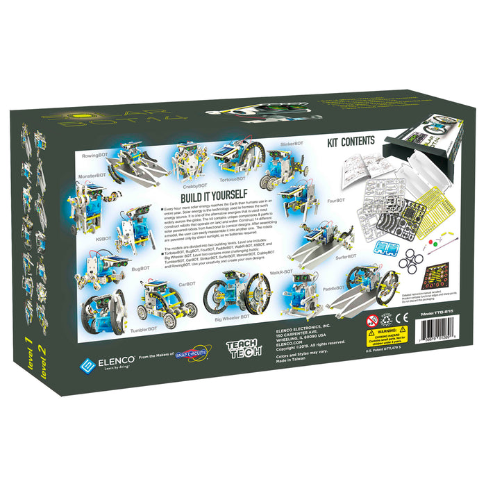 Elenco EE-TTG615 TEACH TECH&trade; SolarBot.14 Robot Kit