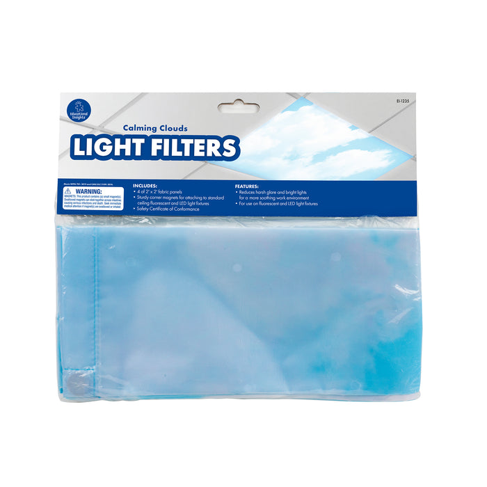 Educational Insights EI-1235 Classroom Light Filters, 2' x 4', Clouds, Set of 4