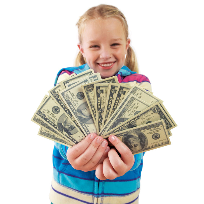 Educational Insights EI-3059 Play Money, Coins & Bills Deluxe Set