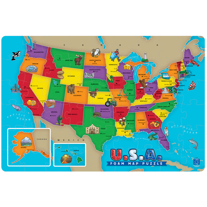 Educational Insights EI-4809 USA Foam Map Puzzle