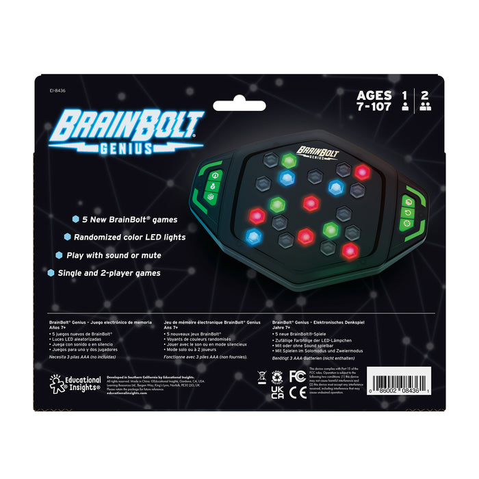Educational Insights EI-8436 Brainbolt&trade; Genius